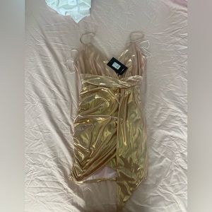 Rose Gold Metallic Dress